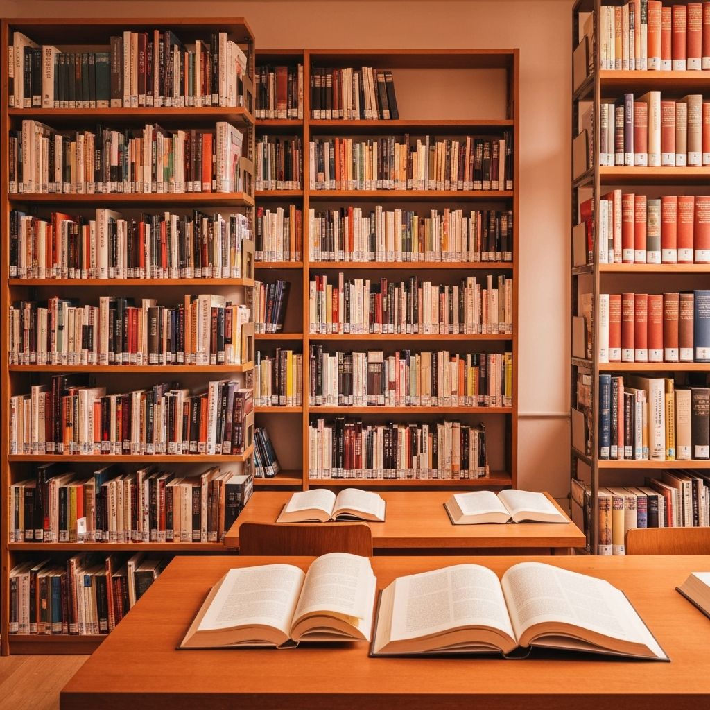 Library and learning environment symbolizing knowledge